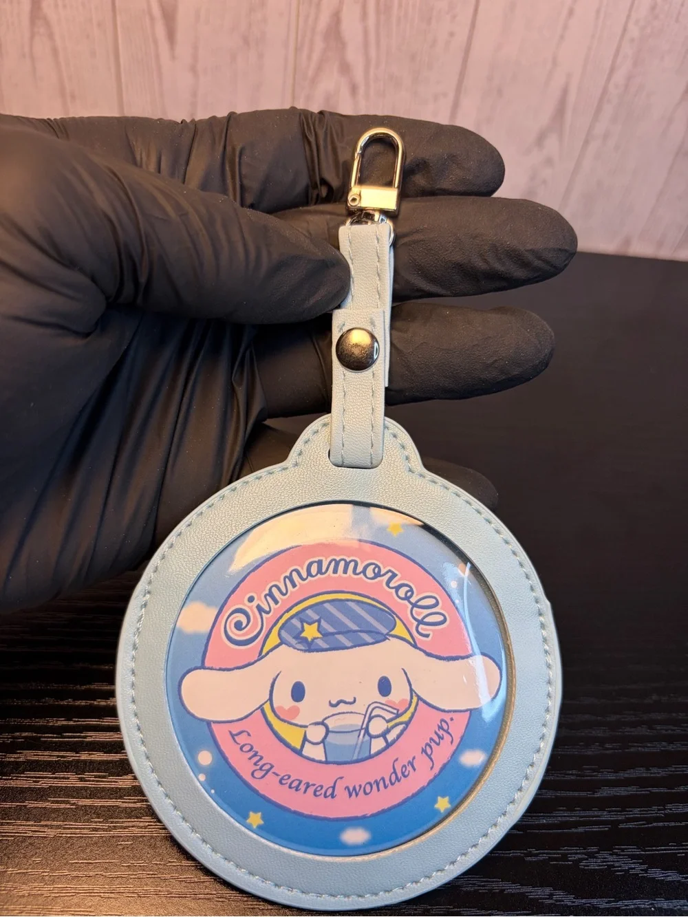 Cinnamoroll Blue Round Bag Tag, Badge, Button